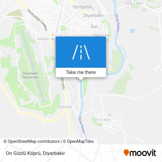 On Gözlü Köprü map