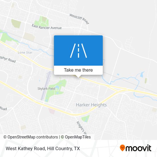 West Kathey Road map