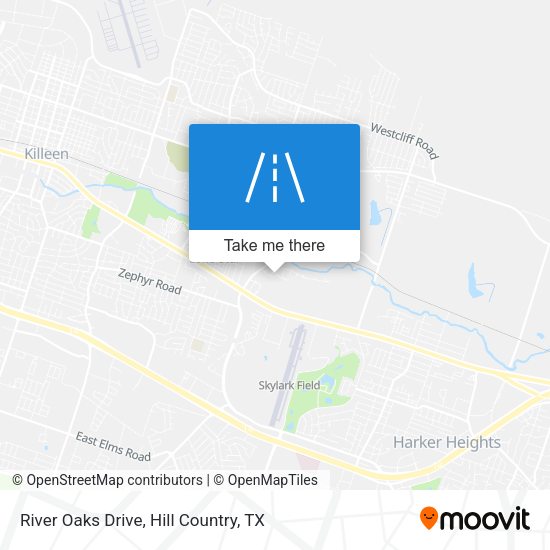 River Oaks Drive map