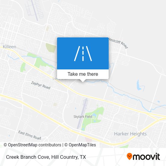 Creek Branch Cove map