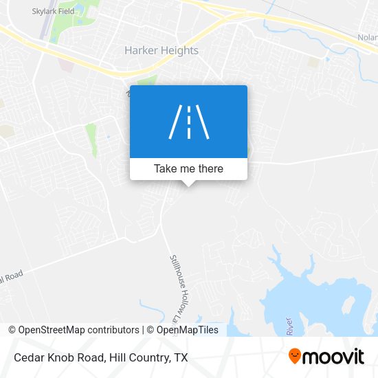 Cedar Knob Road map