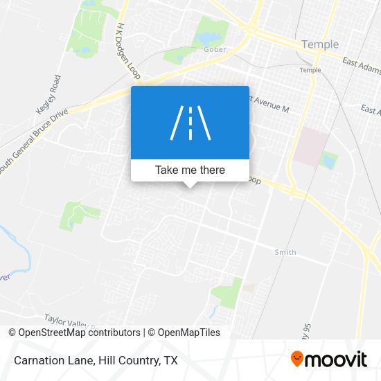 Carnation Lane map