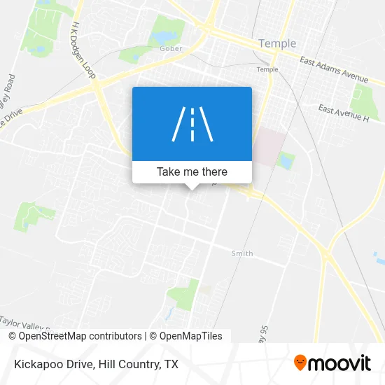Kickapoo Drive map