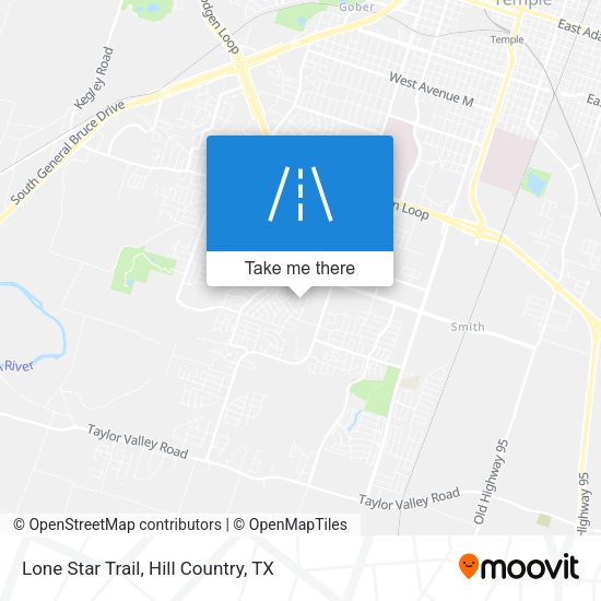 Lone Star Trail map