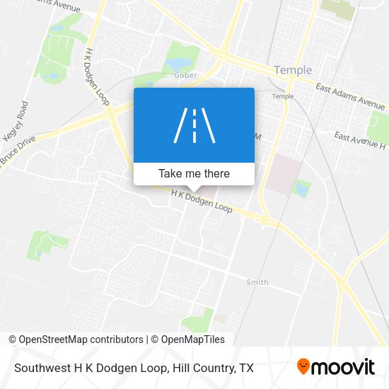 Southwest H K Dodgen Loop map