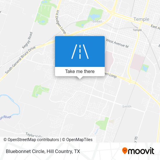 Bluebonnet Circle map