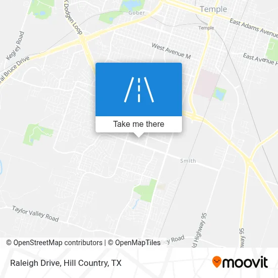 Raleigh Drive map