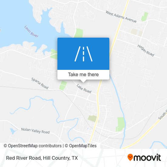 Red River Road map
