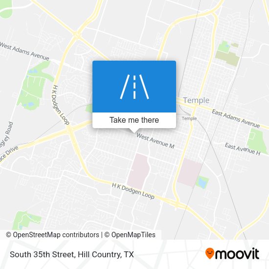 South 35th Street map