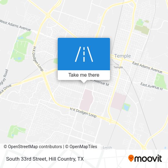 South 33rd Street map