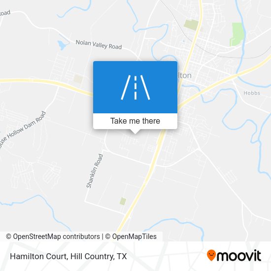 Mapa de Hamilton Court