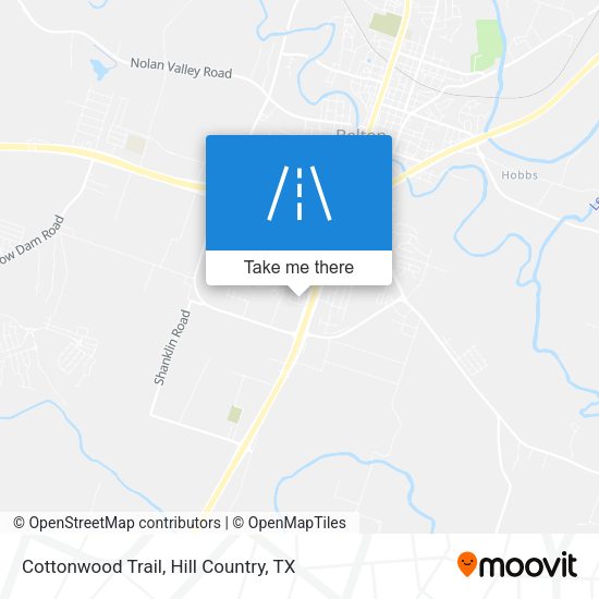 Cottonwood Trail map