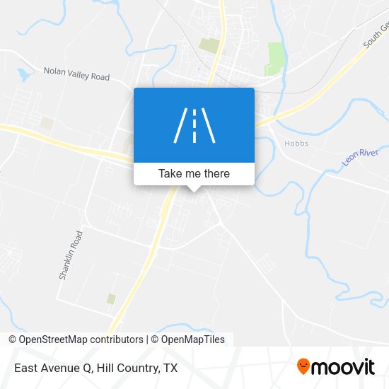 East Avenue Q map