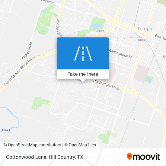 Mapa de Cottonwood Lane