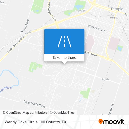 Wendy Oaks Circle map