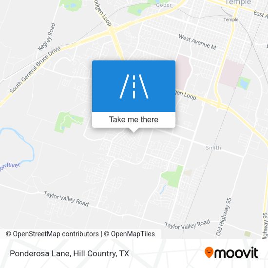 Ponderosa Lane map