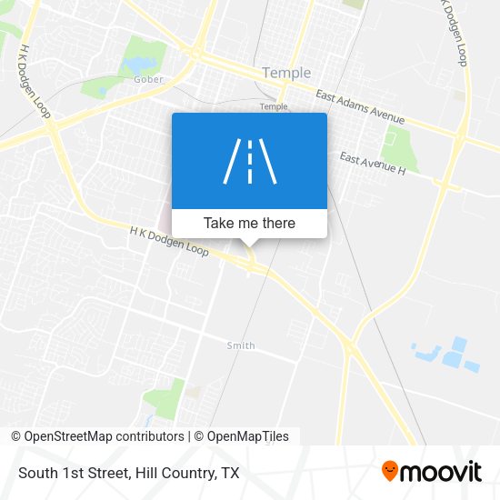 Mapa de South 1st Street