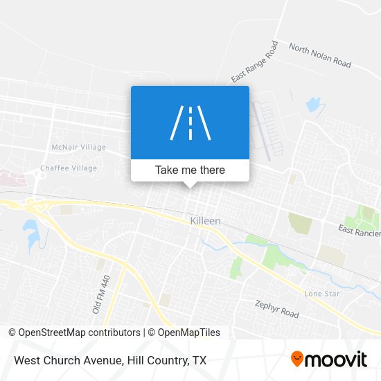 Mapa de West Church Avenue