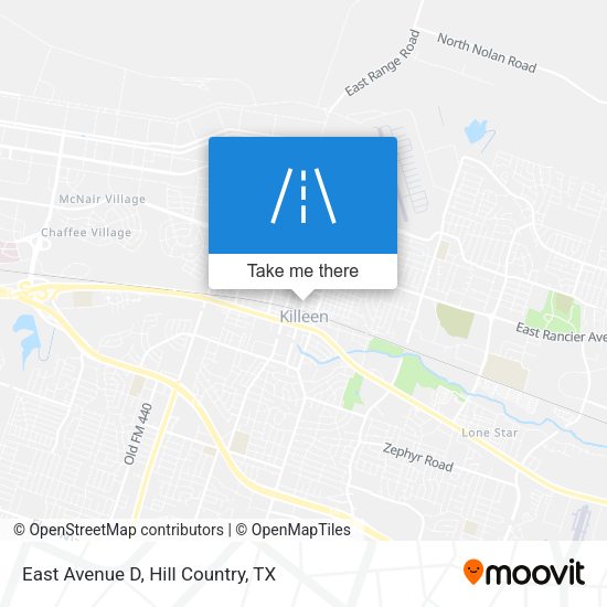 East Avenue D map