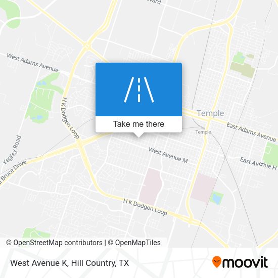 West Avenue K map