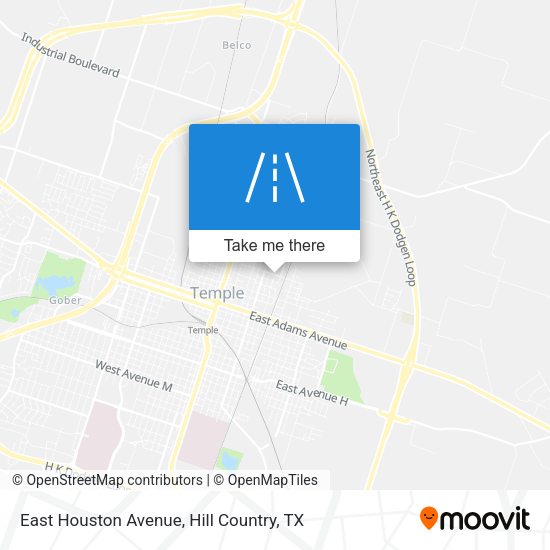 East Houston Avenue map