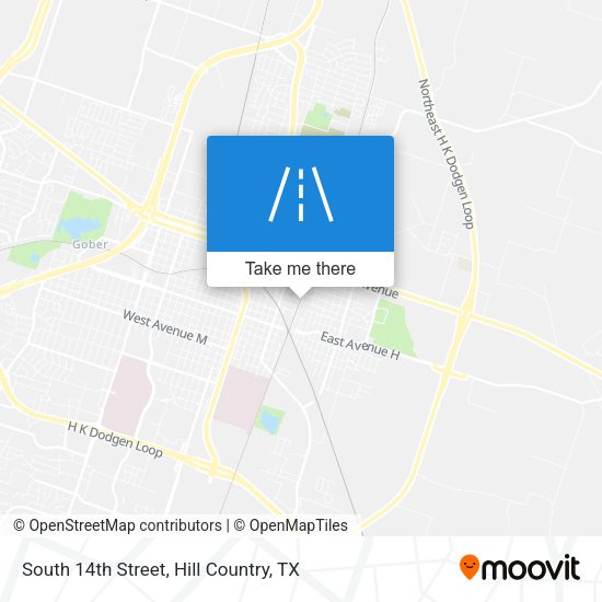 Mapa de South 14th Street