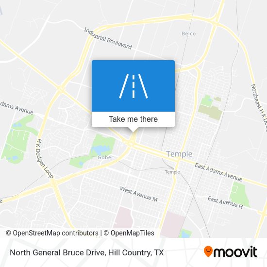 North General Bruce Drive map