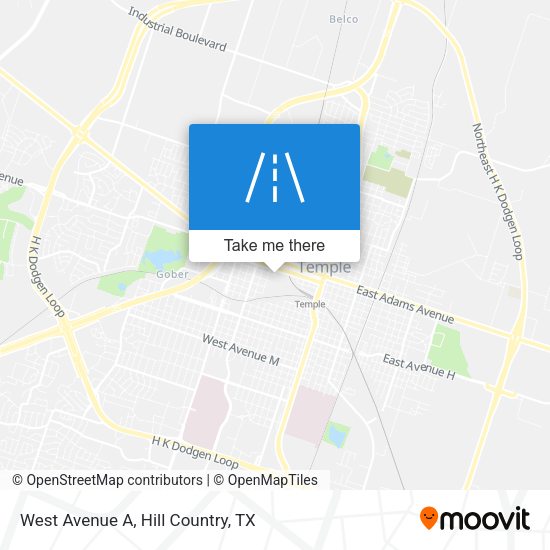 West Avenue A map