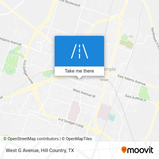 West G Avenue map