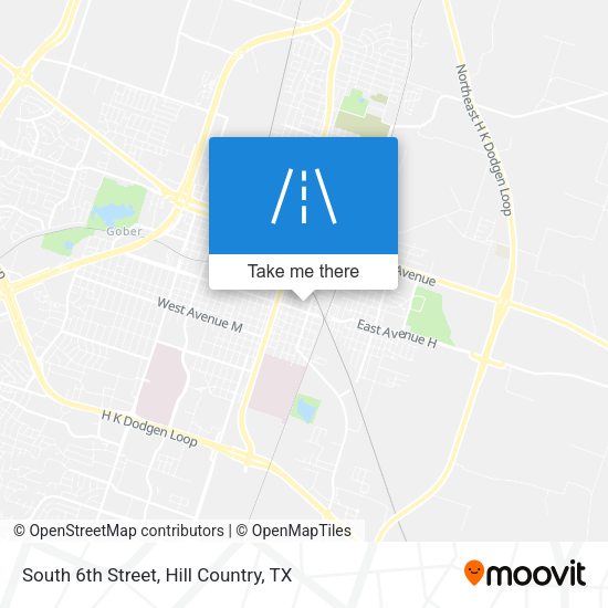Mapa de South 6th Street