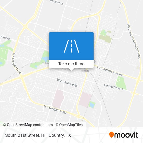 South 21st Street map