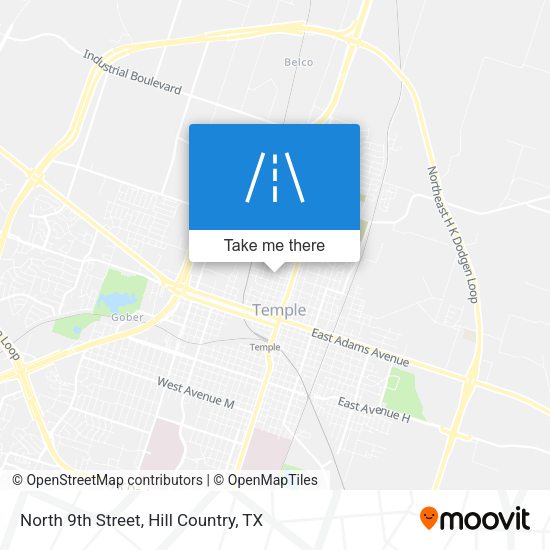 Mapa de North 9th Street