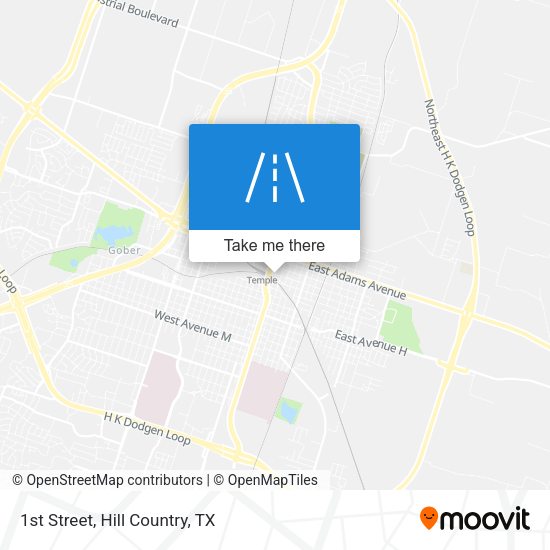 Mapa de 1st Street