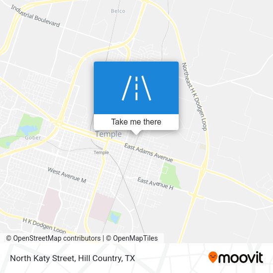 North Katy Street map