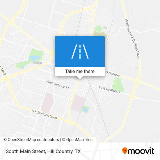 Mapa de South Main Street