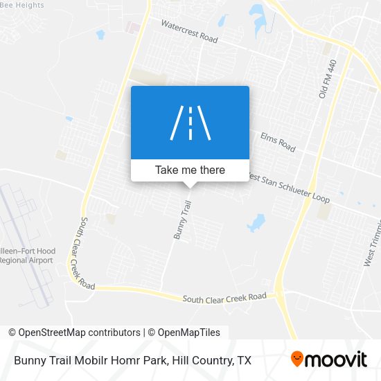 Bunny Trail Mobilr Homr Park map