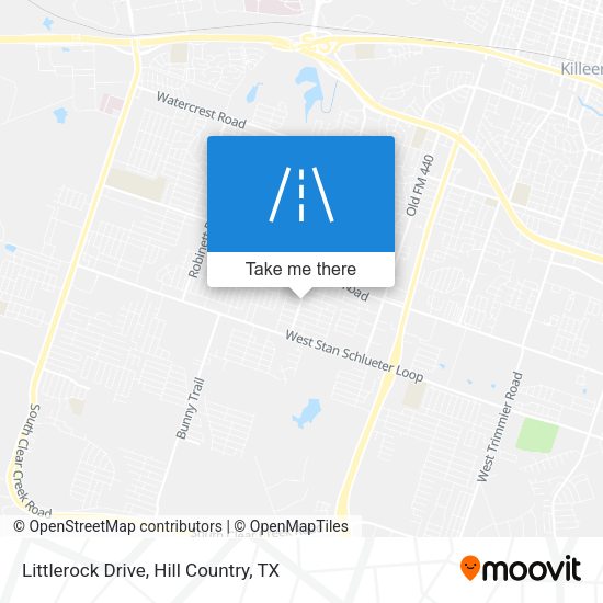 Littlerock Drive map