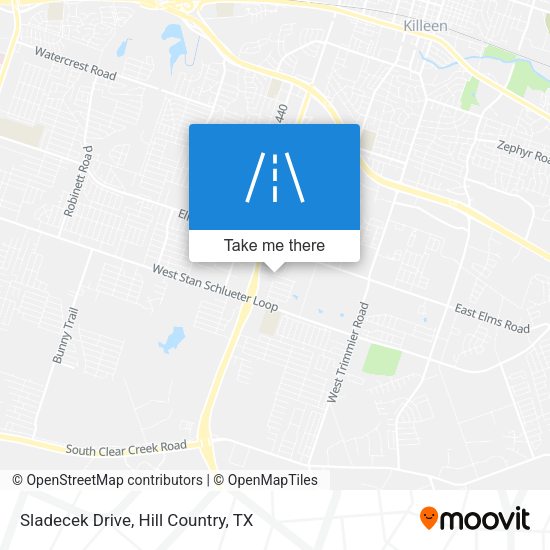 Sladecek Drive map