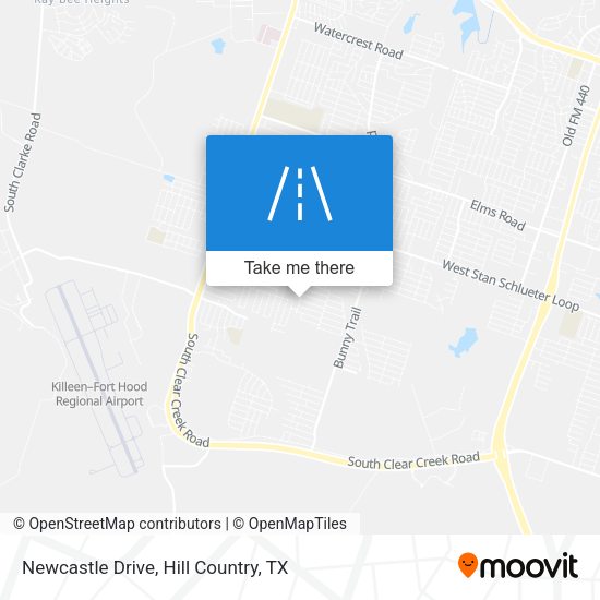 Newcastle Drive map