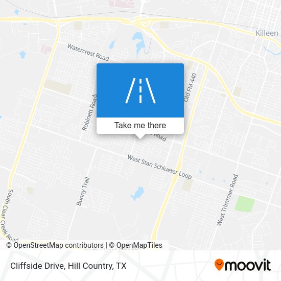 Cliffside Drive map