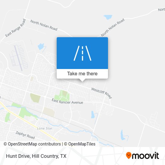 Hunt Drive map