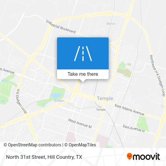 North 31st Street map