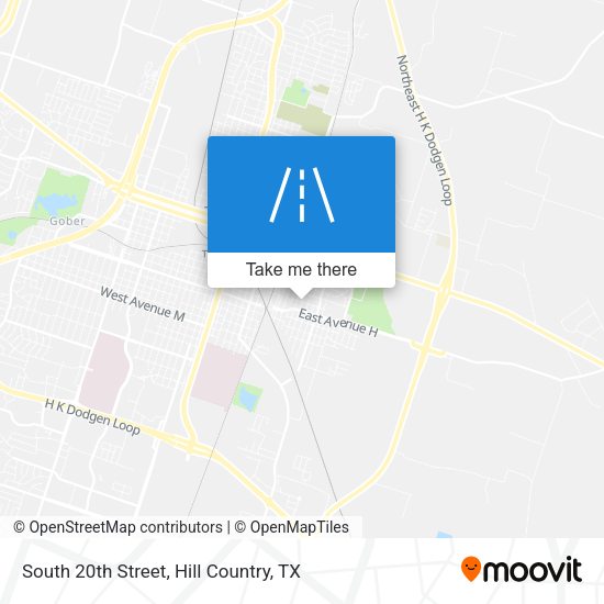 Mapa de South 20th Street