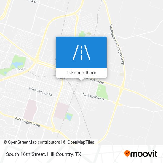South 16th Street map