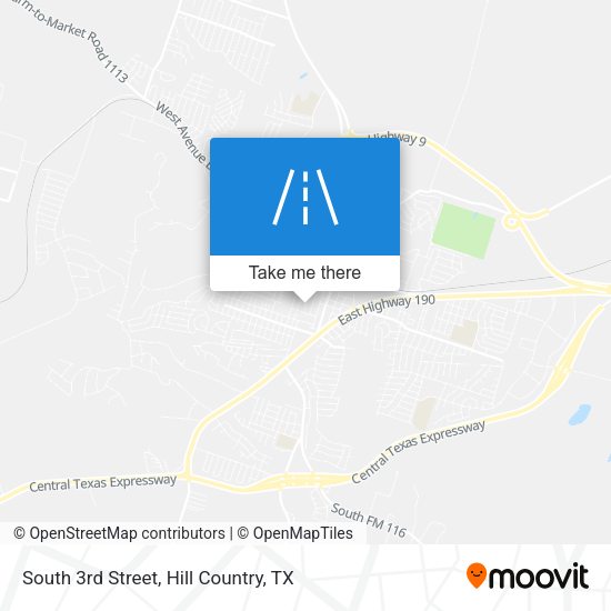 Mapa de South 3rd Street