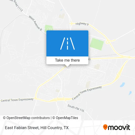 East Fabian Street map
