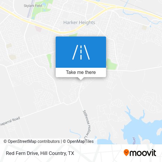 Red Fern Drive map