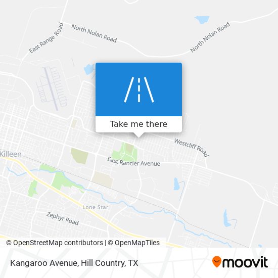 Kangaroo Avenue map