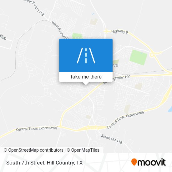 South 7th Street map