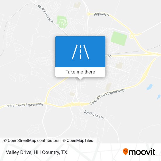Mapa de Valley Drive